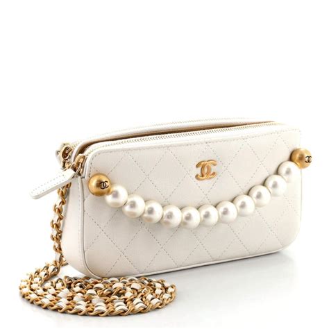 chanel double zip clutch|chanel clutch price list.